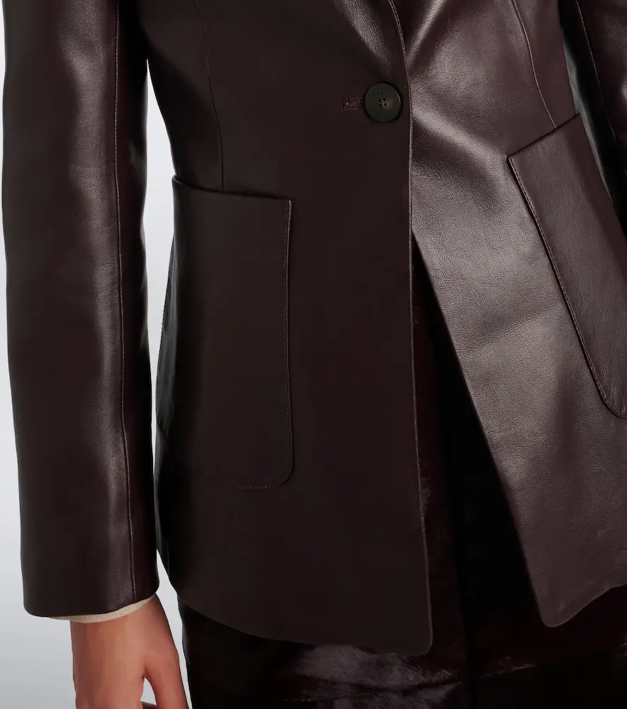 Joseph Glenview leather blazer | Thumbnail 3