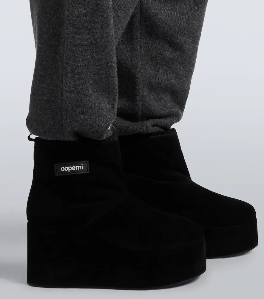 Coperni Shearling-lined suede wedge boots | Thumbnail 6 Coperni Shearling-lined suede wedge boots | Thumbnail 6