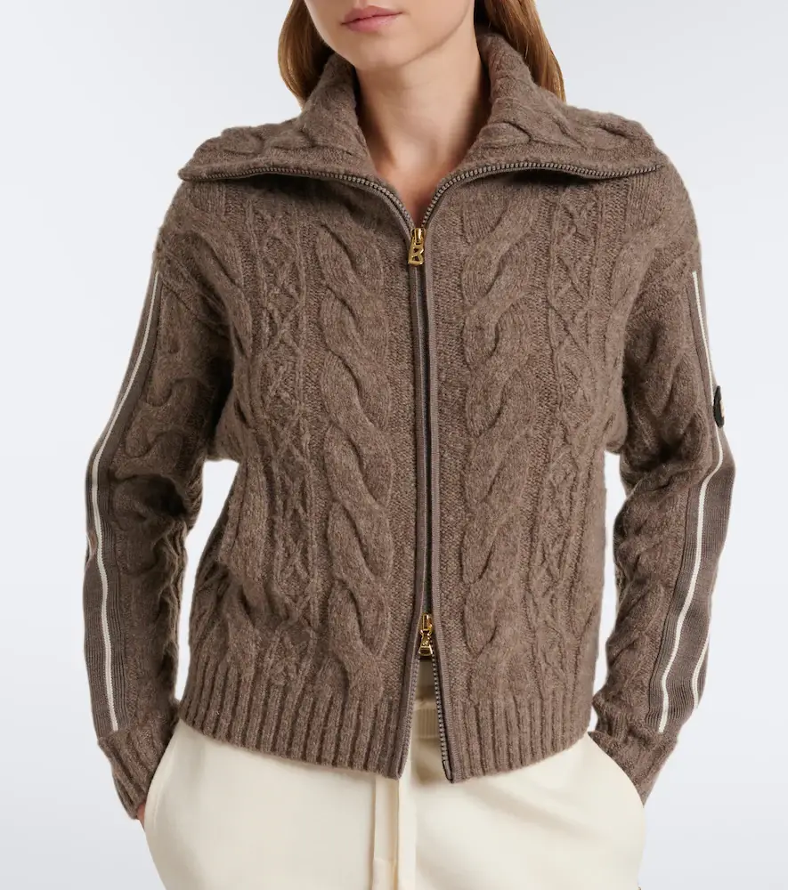 Bogner Lotta cable-knit wool-blend zip-up sweater | Thumbnail 4 Bogner Lotta cable-knit wool-blend zip-up sweater | Thumbnail 4