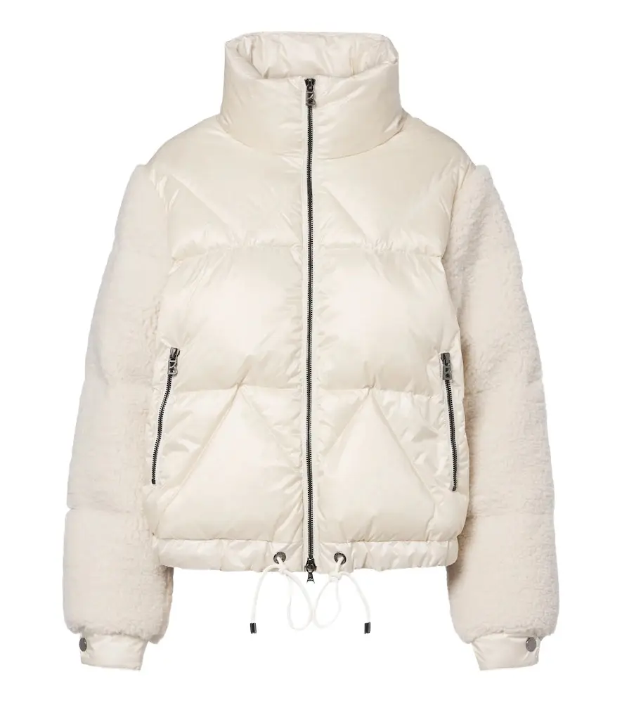 Queeny terry-trimmed down jacket Queeny terry-trimmed down jacket