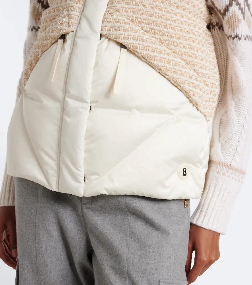 Bogner Netty tweed-trimmed down vest | Thumbnail 3