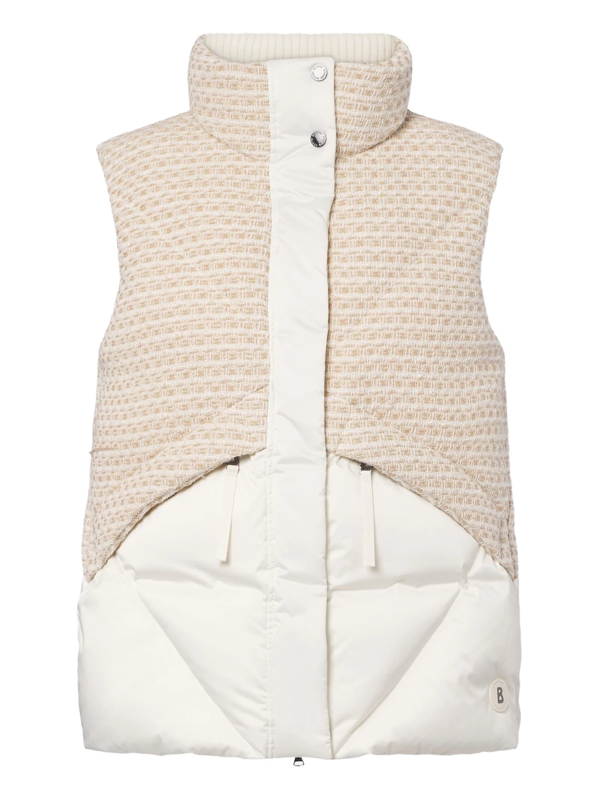 Bogner Netty tweed-trimmed down vest