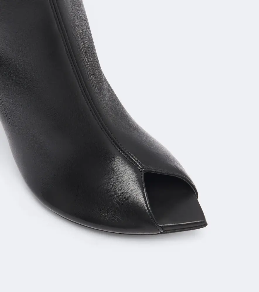 Amina Muaddi Bruna leather knee-high boots | Thumbnail 3