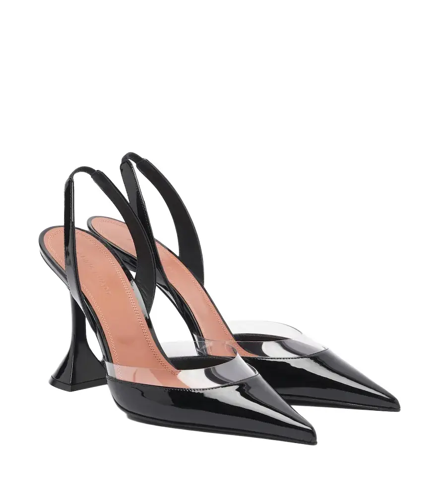Lara patent leather slingback pumps Lara patent leather slingback pumps