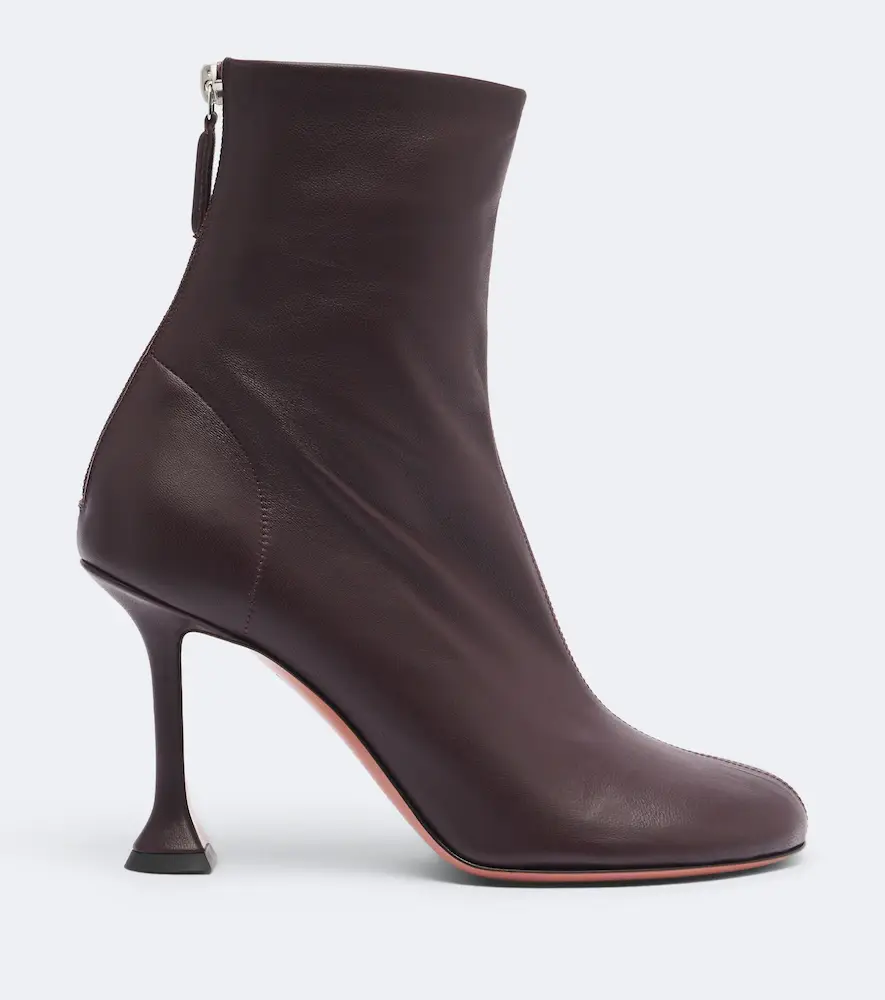 Amina Muaddi Iris leather ankle boots | Thumbnail 2 Amina Muaddi Iris leather ankle boots | Thumbnail 2