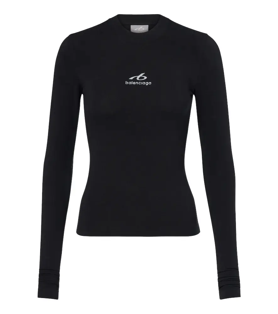Logo cotton-blend jersey T-shirt Logo cotton-blend jersey T-shirt