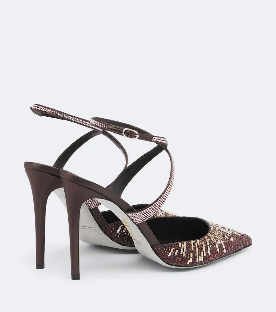 René Caovilla Swarovski-embellished satin pumps | Thumbnail 4 René Caovilla Swarovski-embellished satin pumps | Thumbnail 4