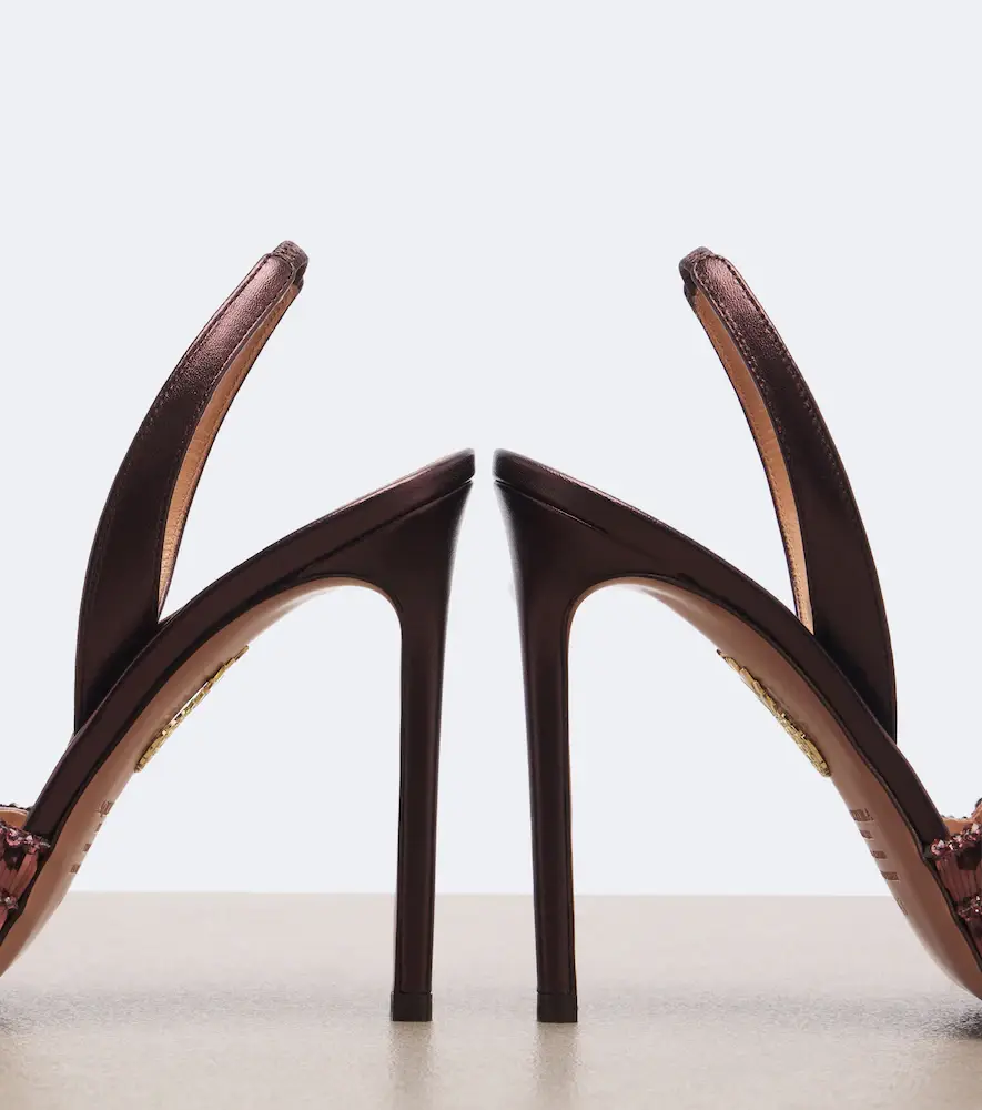 Aquazzura Ce Soir embellished leather sandals | Thumbnail 4 Aquazzura Ce Soir embellished leather sandals | Thumbnail 4