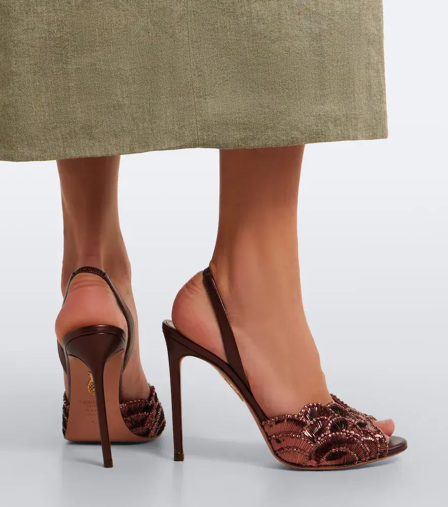 Aquazzura Ce Soir embellished leather sandals | Thumbnail 5 Aquazzura Ce Soir embellished leather sandals | Thumbnail 5