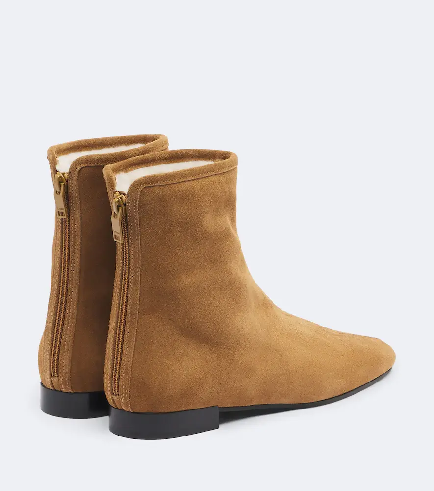 TOTEME Shearling-lined suede ankle boots | Thumbnail 4 TOTEME Shearling-lined suede ankle boots | Thumbnail 4