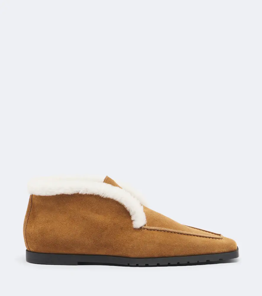 TOTEME Shearling-lined suede ankle boots | Thumbnail 3 TOTEME Shearling-lined suede ankle boots | Thumbnail 3