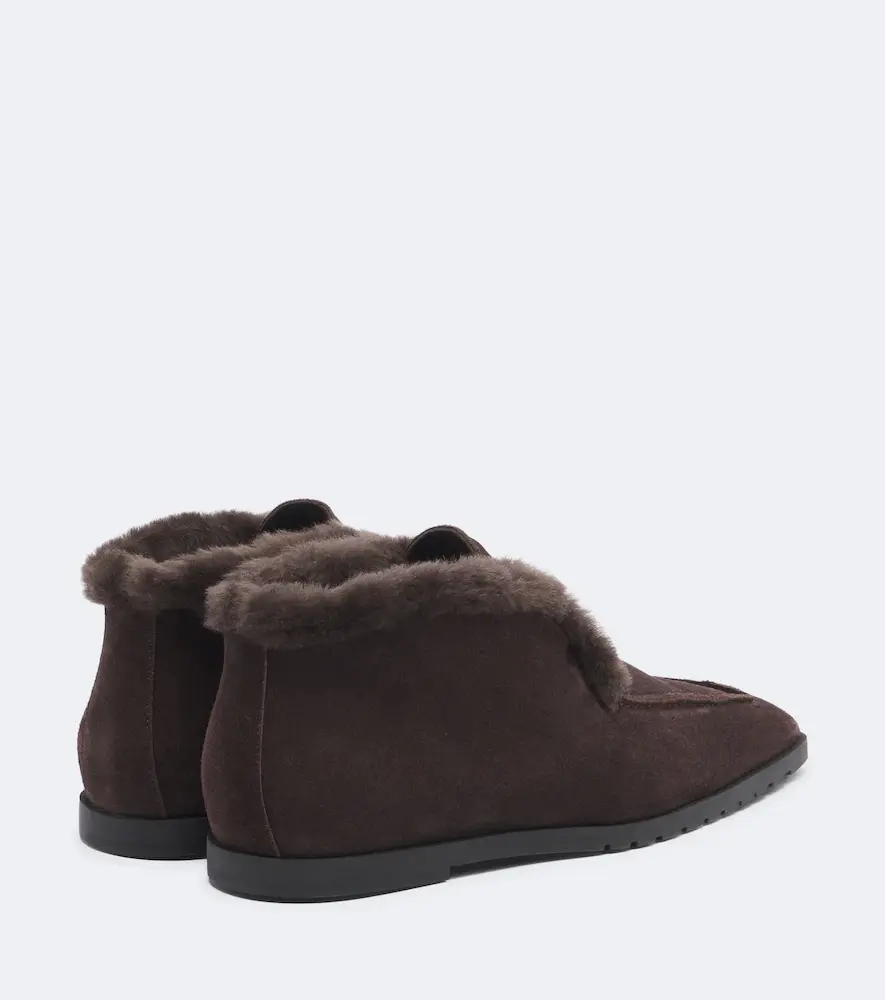 TOTEME Shearling-lined suede ankle boots | Thumbnail 3 TOTEME Shearling-lined suede ankle boots | Thumbnail 3