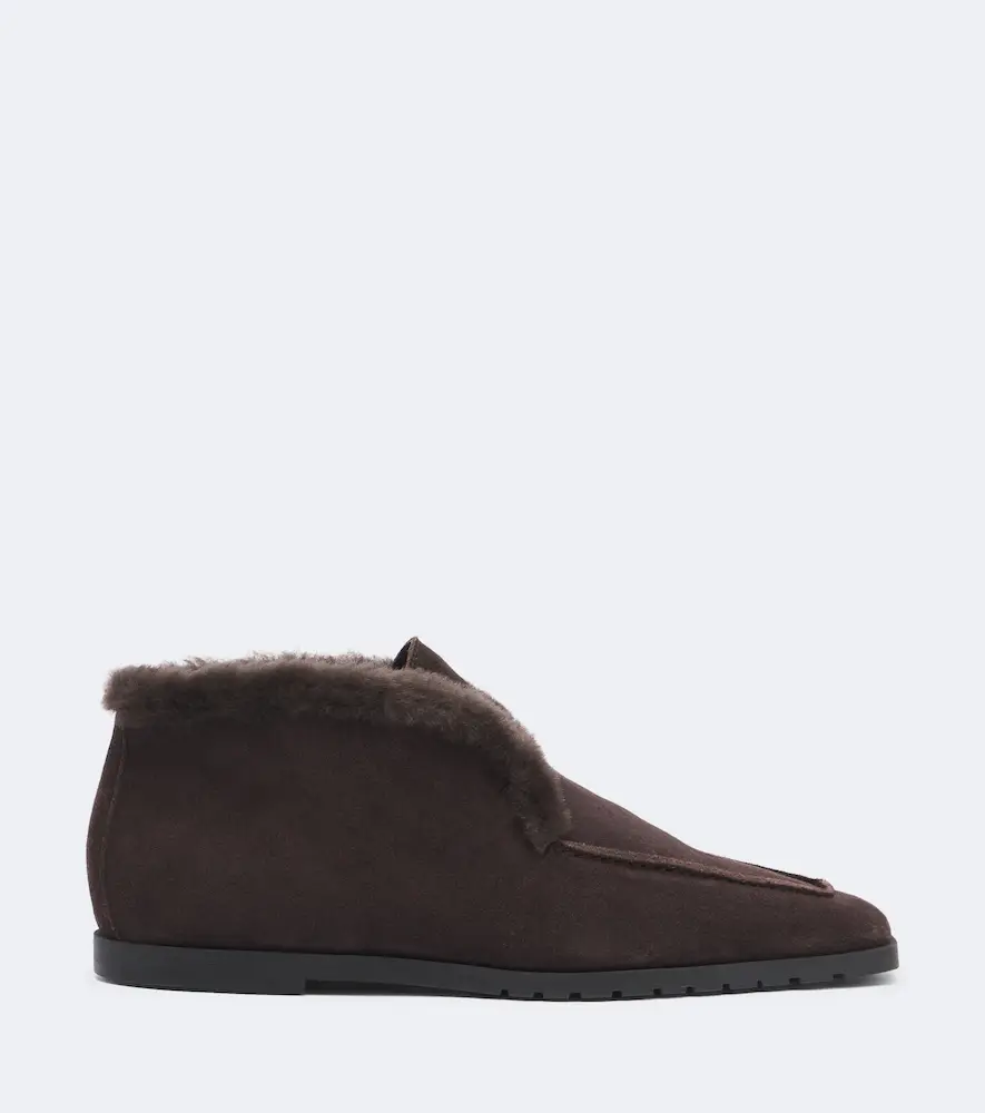 TOTEME Shearling-lined suede ankle boots | Thumbnail 4 TOTEME Shearling-lined suede ankle boots | Thumbnail 4