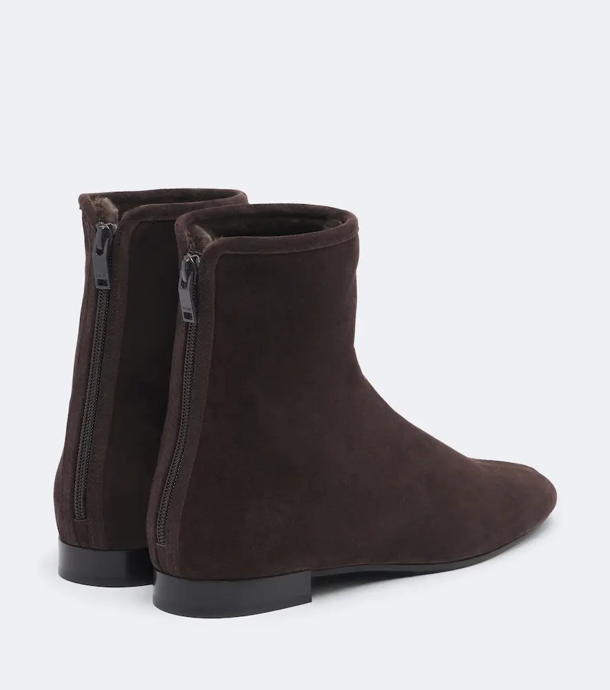 TOTEME Shearling-lined suede ankle boots | Thumbnail 3 TOTEME Shearling-lined suede ankle boots | Thumbnail 3
