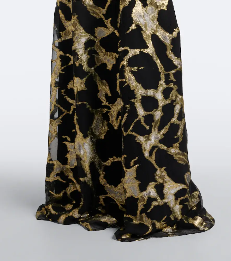 Taller Marmo Kintsugi silk-blend fil coupé gown | Thumbnail 3 Taller Marmo Kintsugi silk-blend fil coupé gown | Thumbnail 3