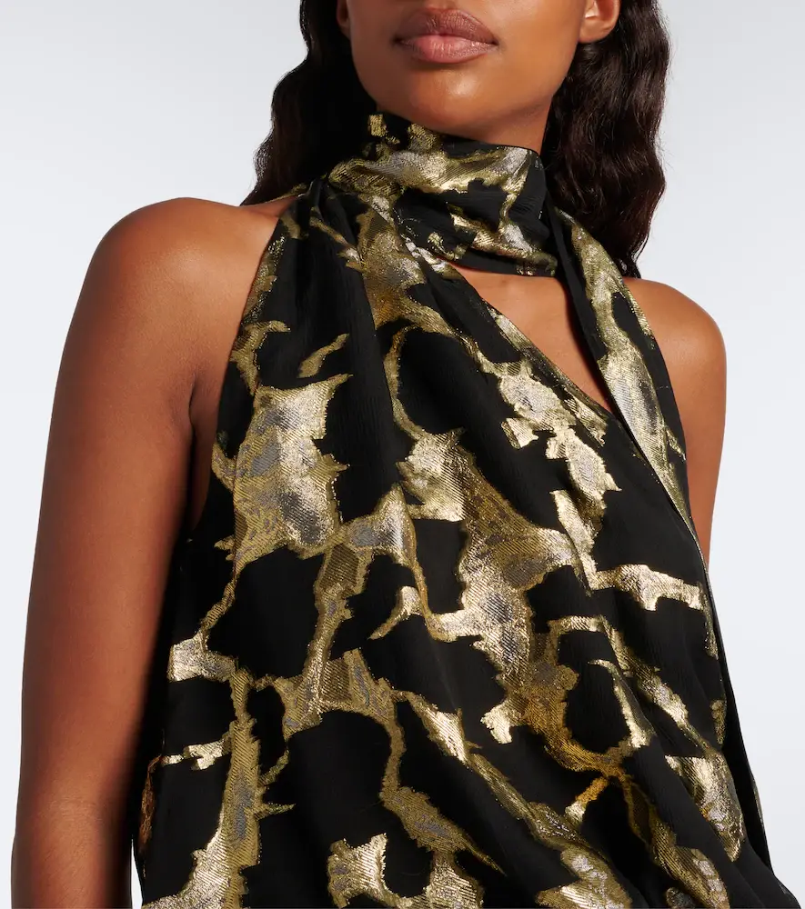 Taller Marmo Kintsugi silk-blend fil coupé gown | Thumbnail 4 Taller Marmo Kintsugi silk-blend fil coupé gown | Thumbnail 4
