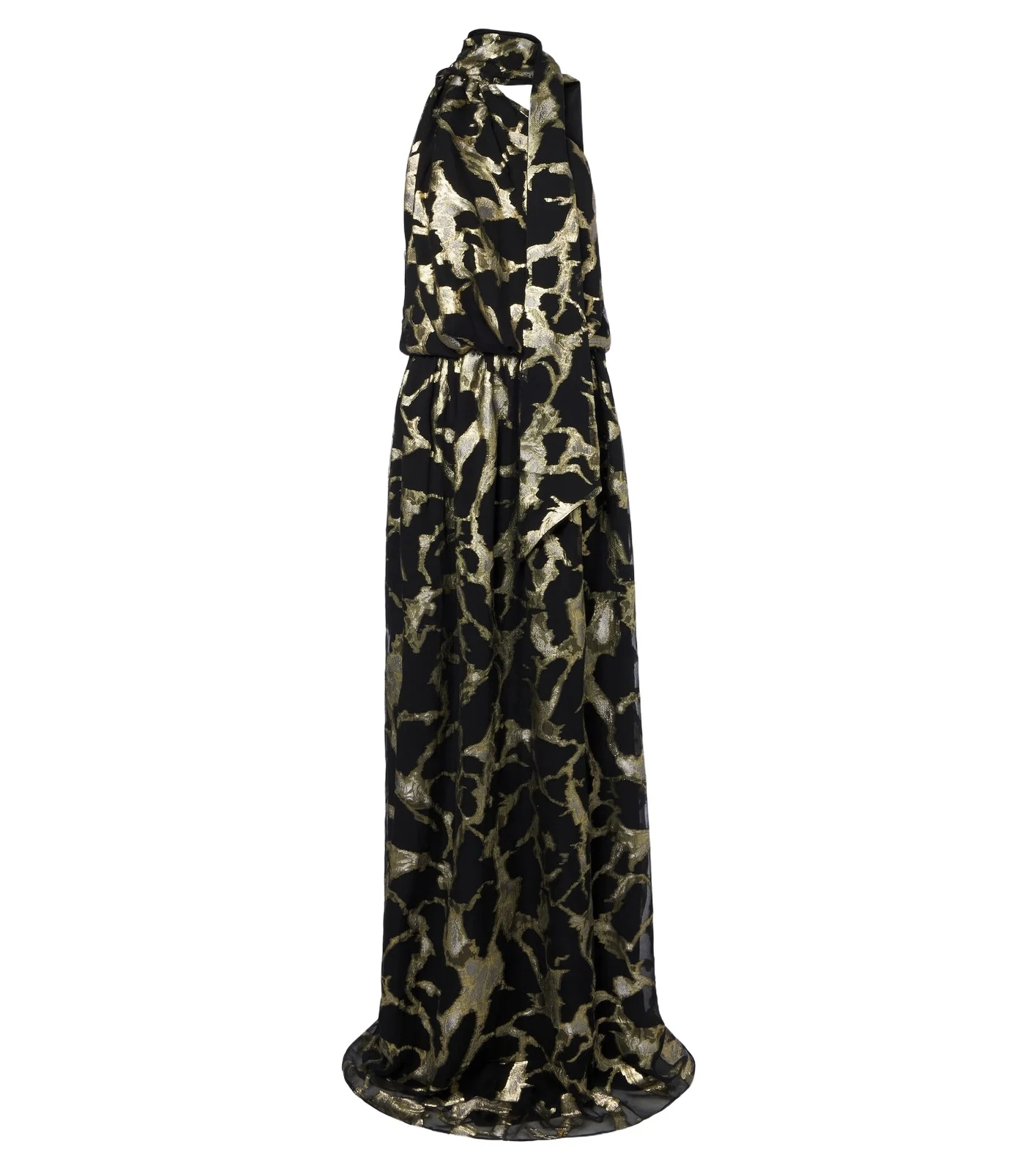 Kintsugi silk-blend fil coupé gown Kintsugi silk-blend fil coupé gown