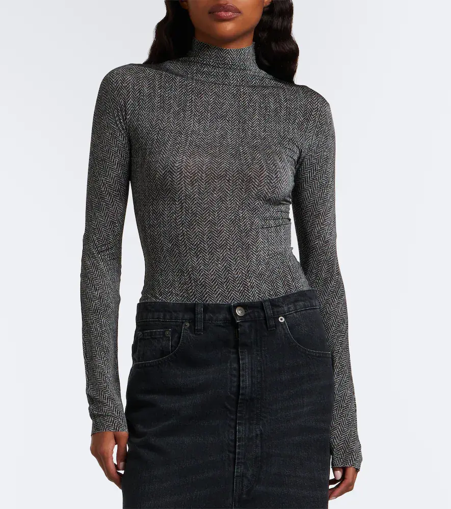 Maison Margiela Printed jersey bodysuit | Thumbnail 6 Maison Margiela Printed jersey bodysuit | Thumbnail 6