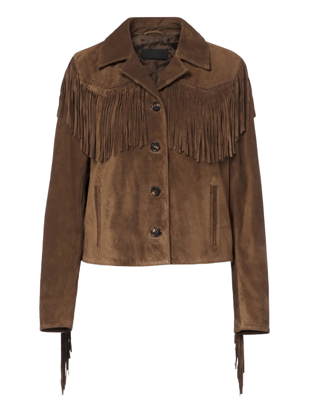 Nili Lotan Eloi fringed suede jacket