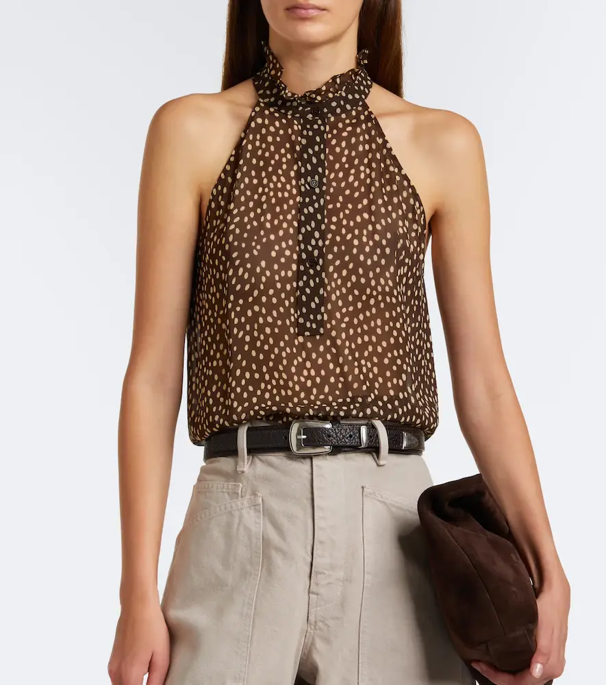 Nili Lotan Daniella polka-dot halterneck silk top | Thumbnail 2 Nili Lotan Daniella polka-dot halterneck silk top | Thumbnail 2