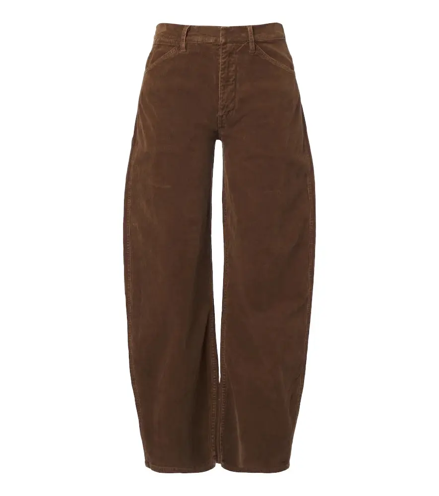 Nili Lotan Tribeca corduroy barrel-leg pants