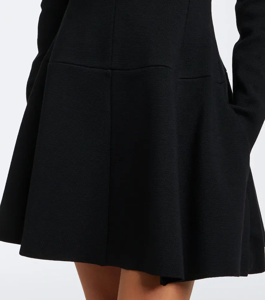 TOTEME Pleated wool-blend minidress | Thumbnail 3 TOTEME Pleated wool-blend minidress | Thumbnail 3