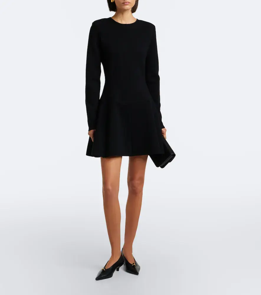 TOTEME Pleated wool-blend minidress | Thumbnail 5 TOTEME Pleated wool-blend minidress | Thumbnail 5