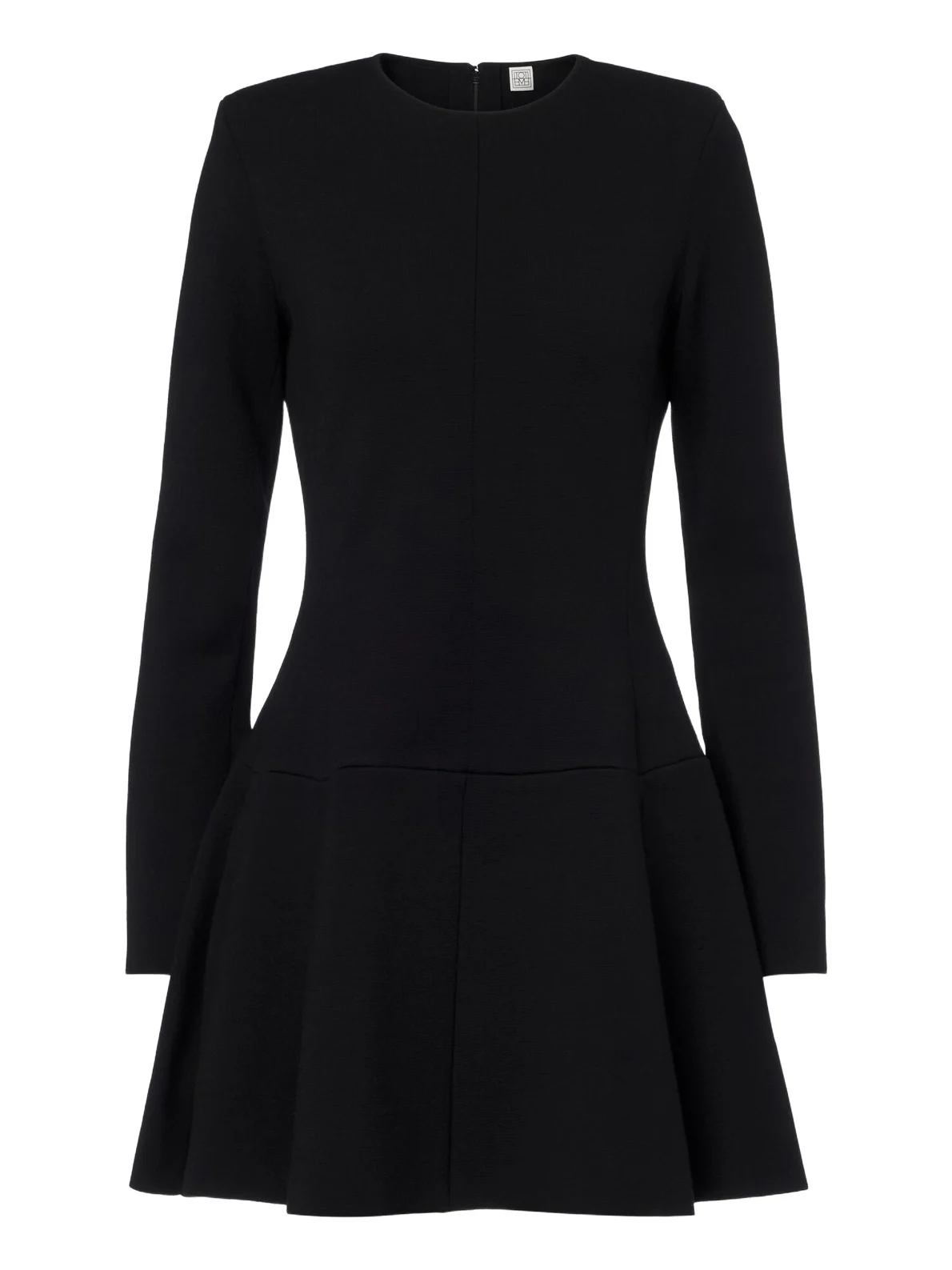 TOTEME Pleated wool-blend minidress