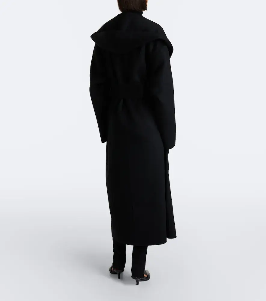 TOTEME Hooded wool wrap coat | Thumbnail 3 TOTEME Hooded wool wrap coat | Thumbnail 3