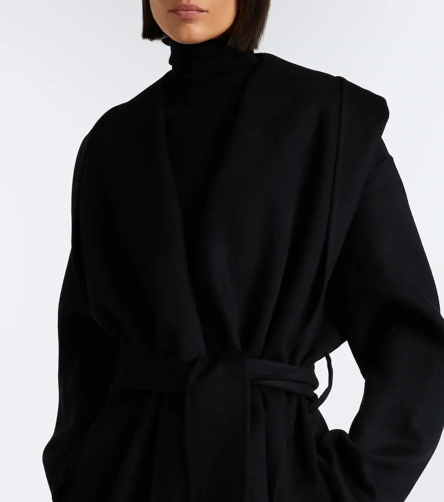 TOTEME Hooded wool wrap coat | Thumbnail 6 TOTEME Hooded wool wrap coat | Thumbnail 6