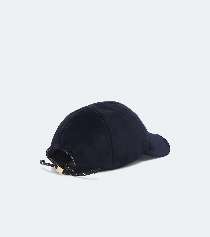 Miu Miu Logo velvet baseball cap | Thumbnail 2