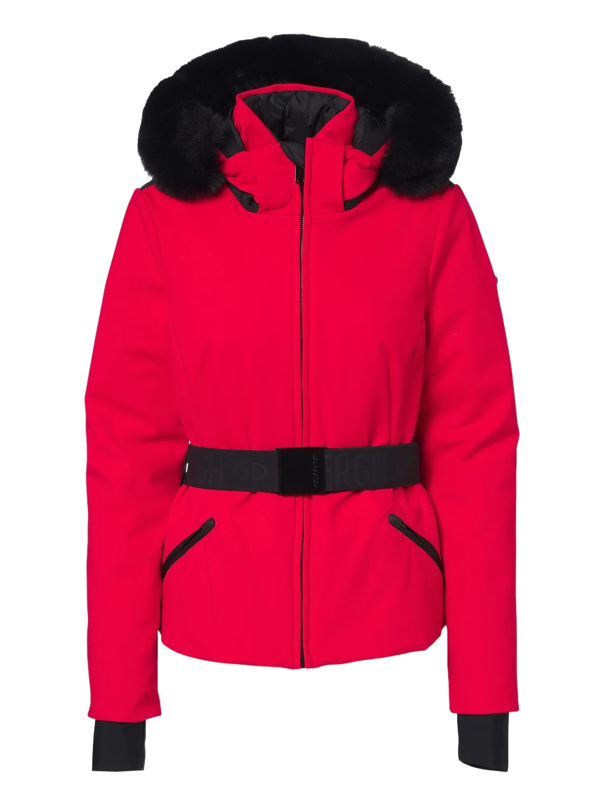 Hida belted ski jacket
