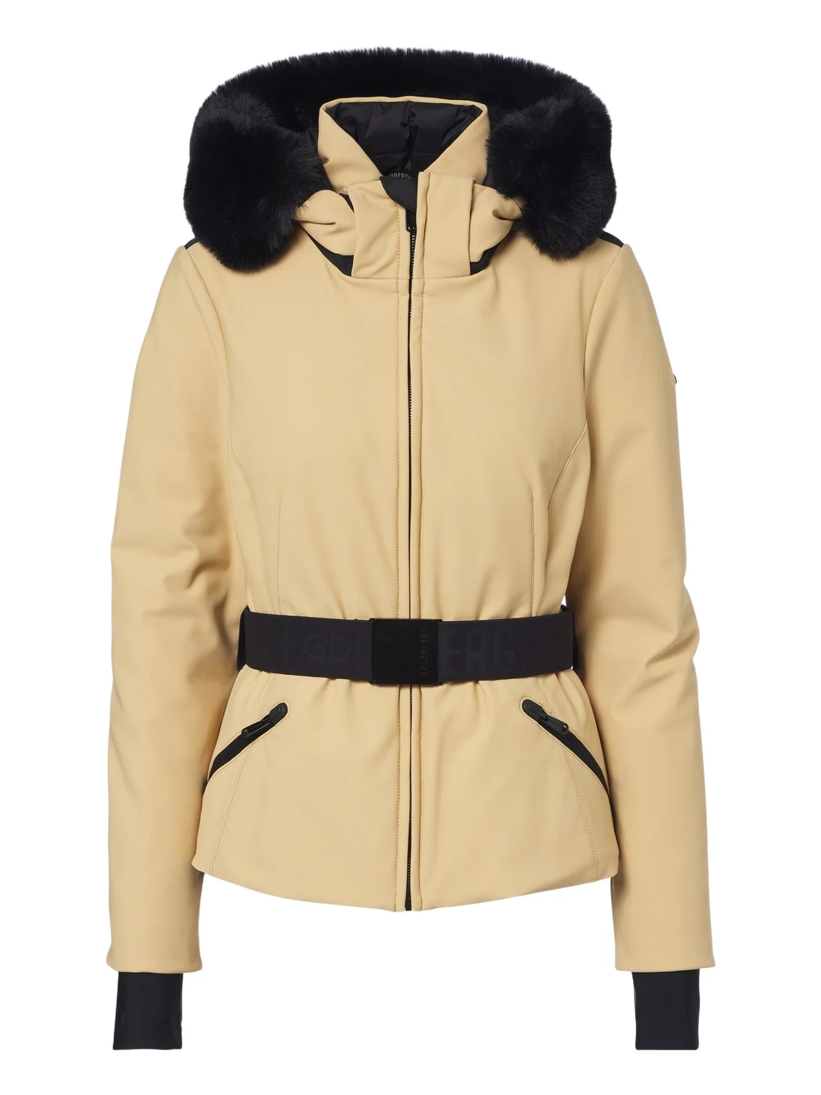 Hida belted ski jacket