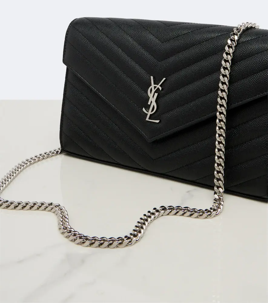 Saint Laurent Cassandre Envelope leather wallet on chain | Thumbnail 2