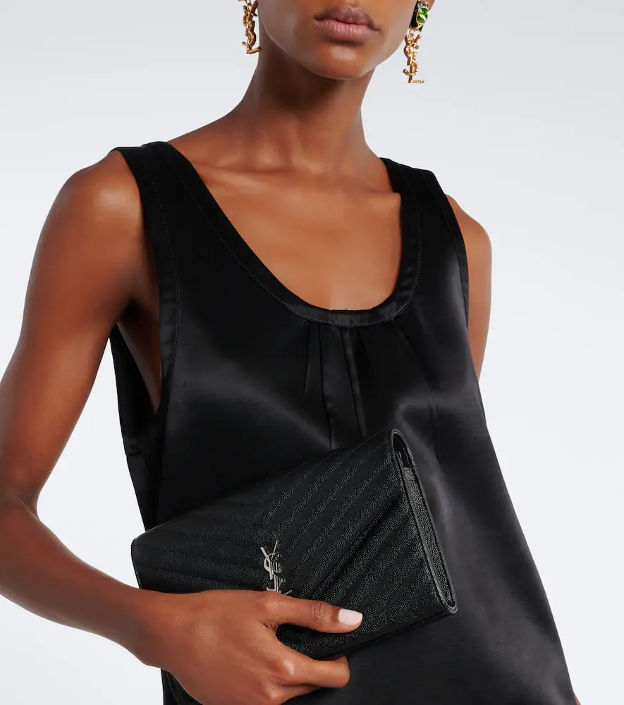 Saint Laurent Cassandre Envelope leather wallet on chain | Thumbnail 5