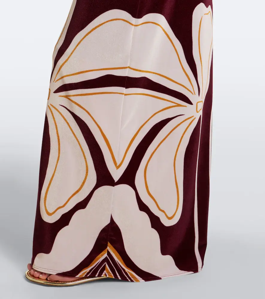 Cala de la Cruz Yves floral gathered velvet gown | Thumbnail 6 Cala de la Cruz Yves floral gathered velvet gown | Thumbnail 6