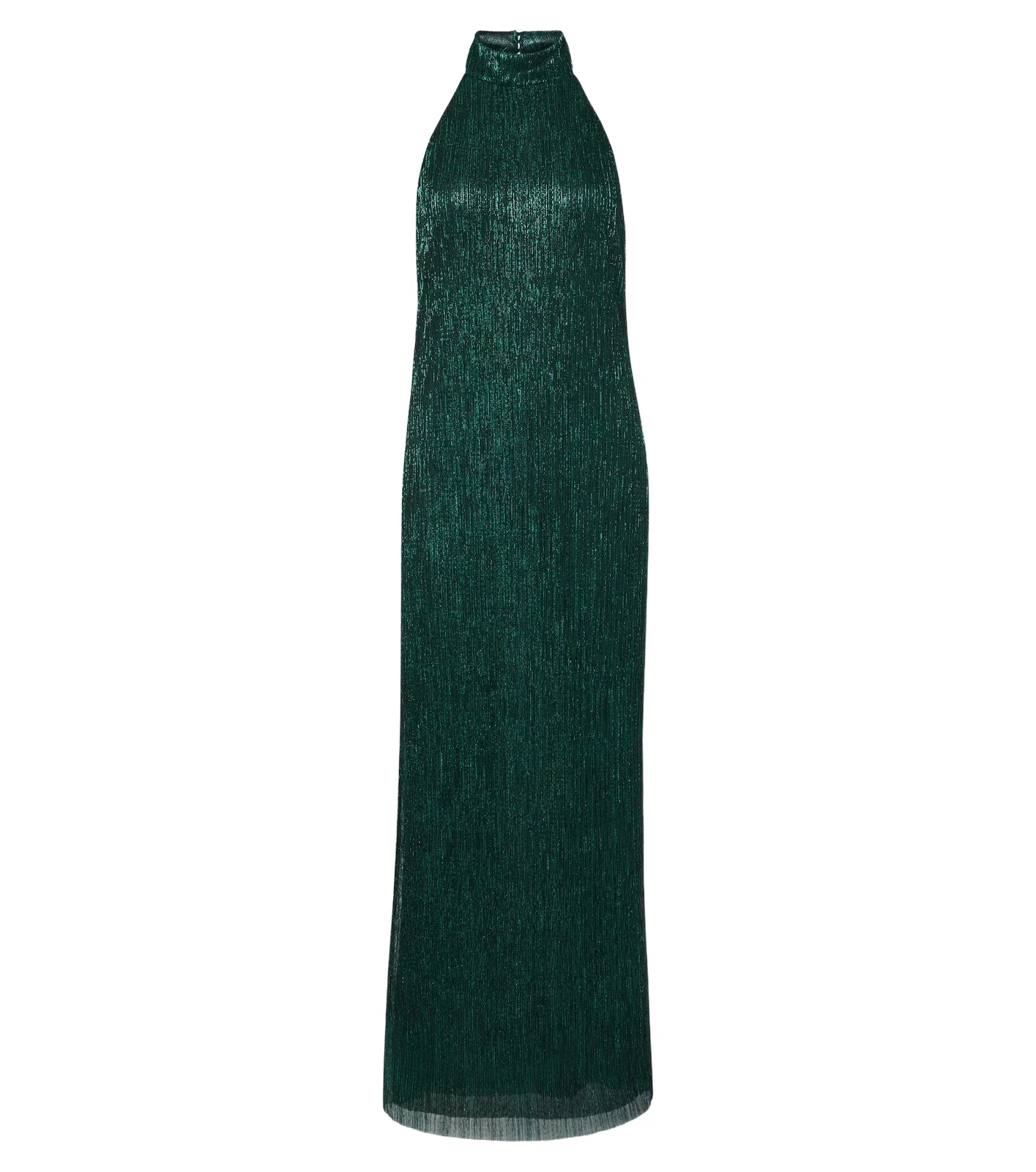 Cala de la Cruz Jeanne halterneck lamé gown