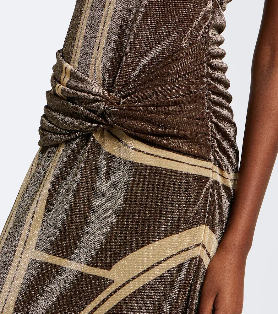 Cala de la Cruz Cairo draped glitter printed gown | Thumbnail 5 Cala de la Cruz Cairo draped glitter printed gown | Thumbnail 5