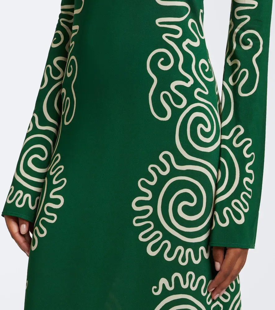 Cala de la Cruz Amay printed satin maxi dress | Thumbnail 3