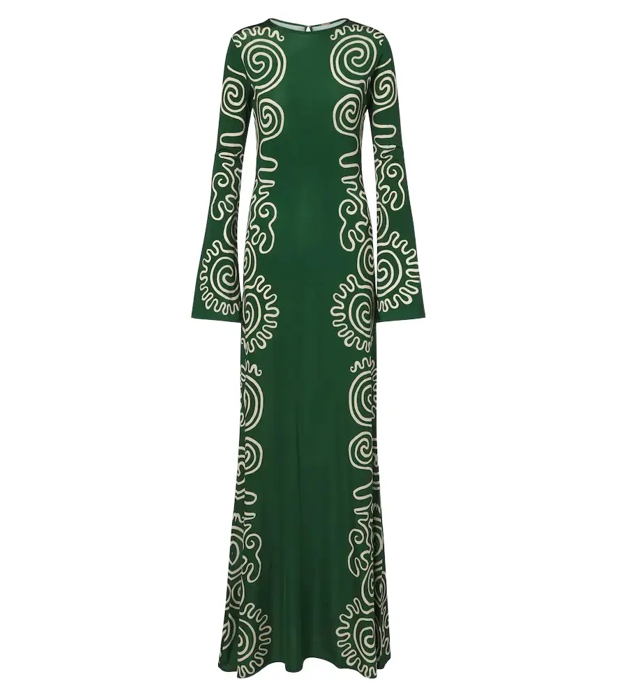 Amay printed satin maxi dress Amay printed satin maxi dress