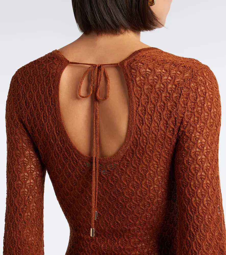 Melissa Odabash Casey open-knit midi dress | Thumbnail 5