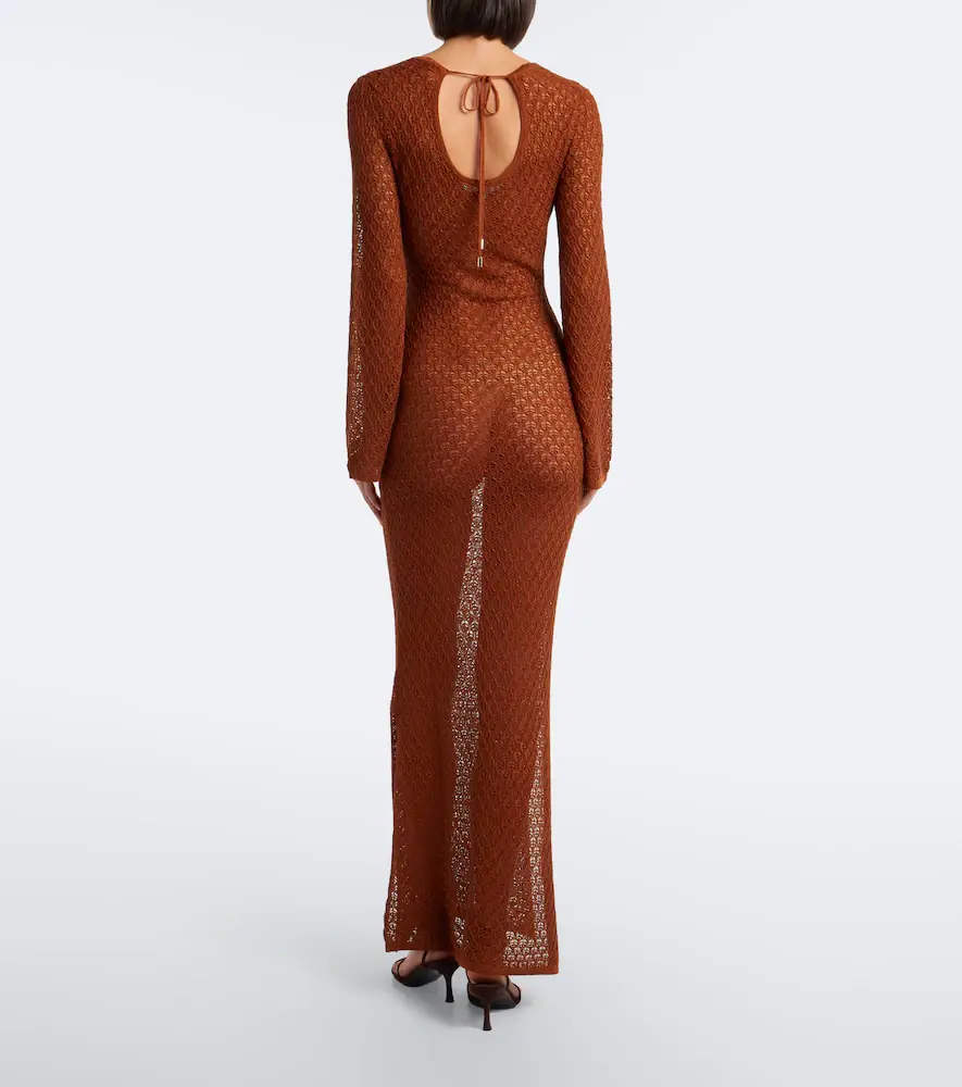 Melissa Odabash Casey open-knit midi dress | Thumbnail 6