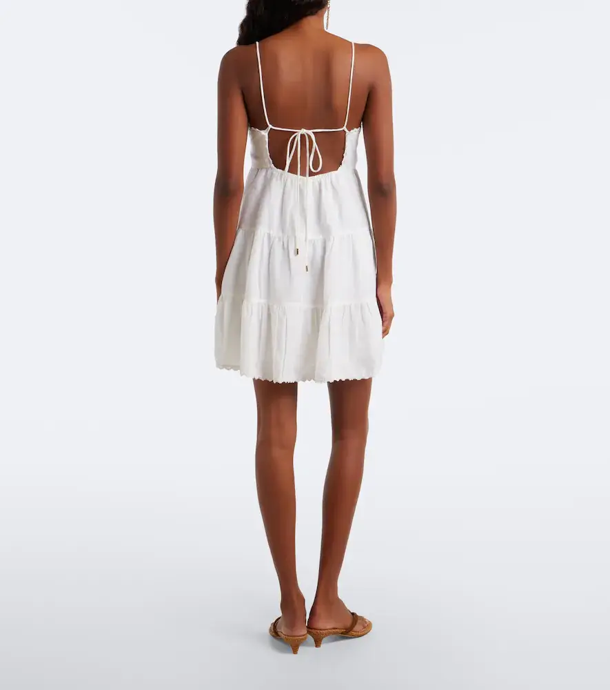 Melissa Odabash Dulcie crochet-trimmed minidress | Thumbnail 3