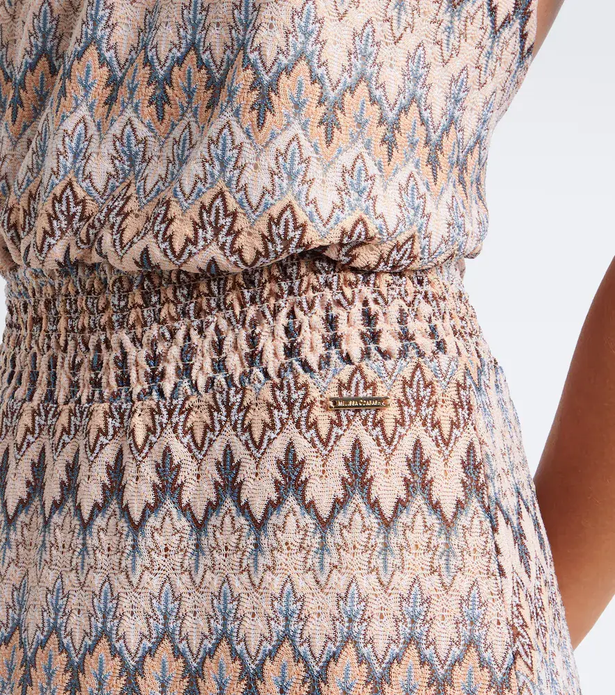 Melissa Odabash Charlotte chevron knitted maxi dress | Thumbnail 2