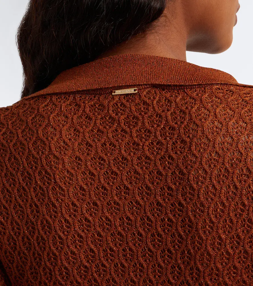 Melissa Odabash Coco open-knit polo dress | Thumbnail 4