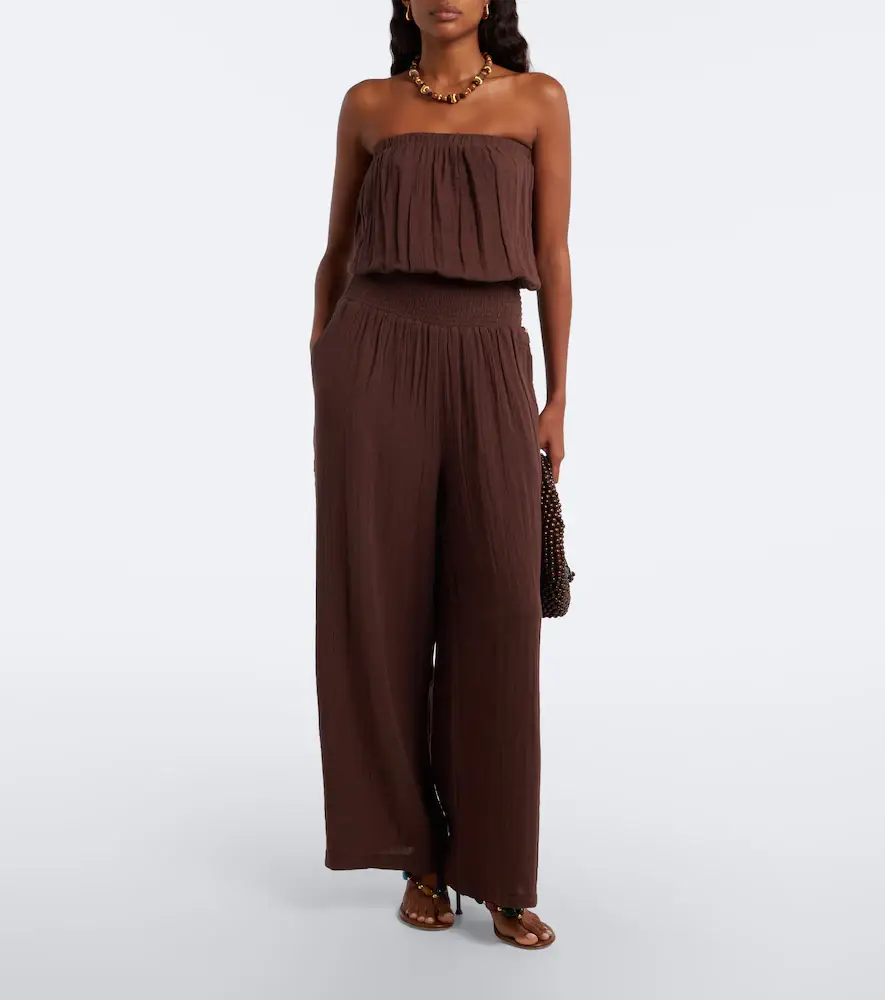 Melissa Odabash Naomie strapless cotton jumpsuit | Thumbnail 3 Melissa Odabash Naomie strapless cotton jumpsuit | Thumbnail 3