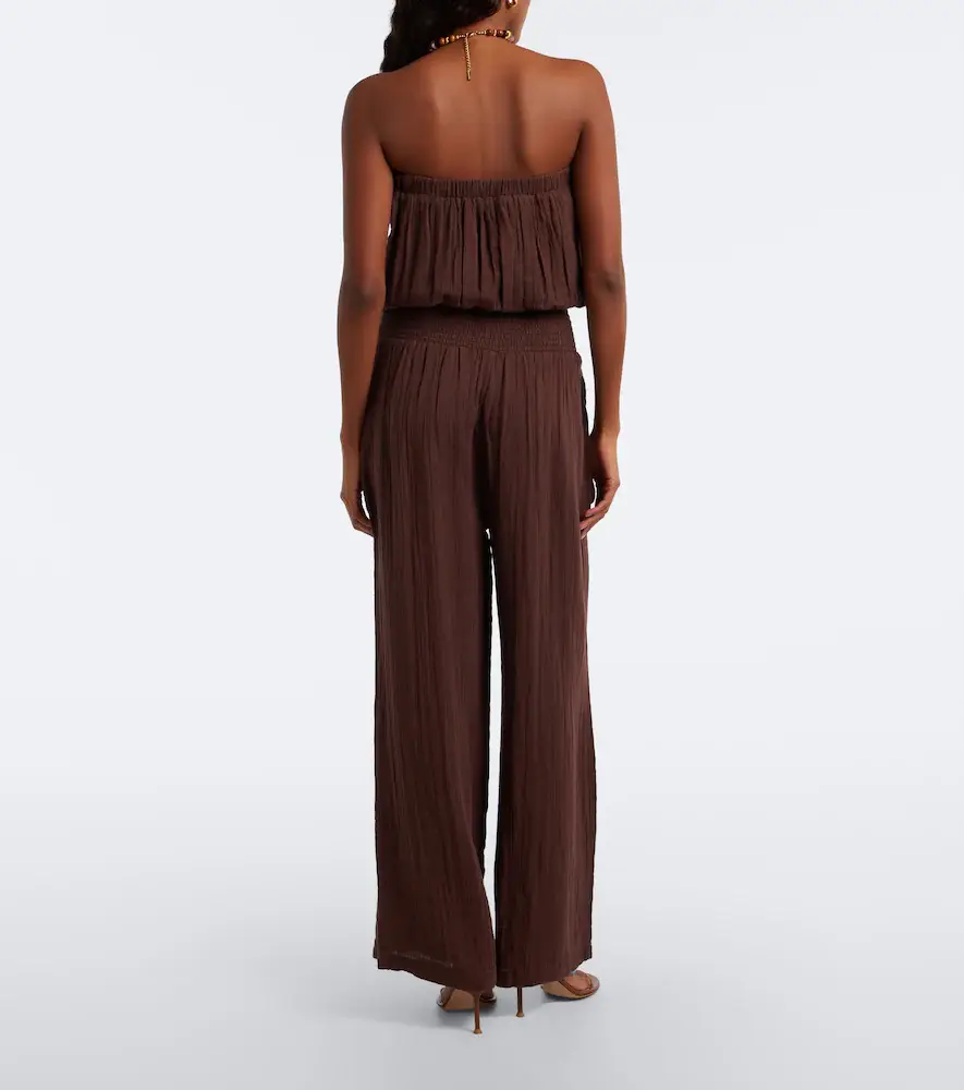 Melissa Odabash Naomie strapless cotton jumpsuit | Thumbnail 4 Melissa Odabash Naomie strapless cotton jumpsuit | Thumbnail 4