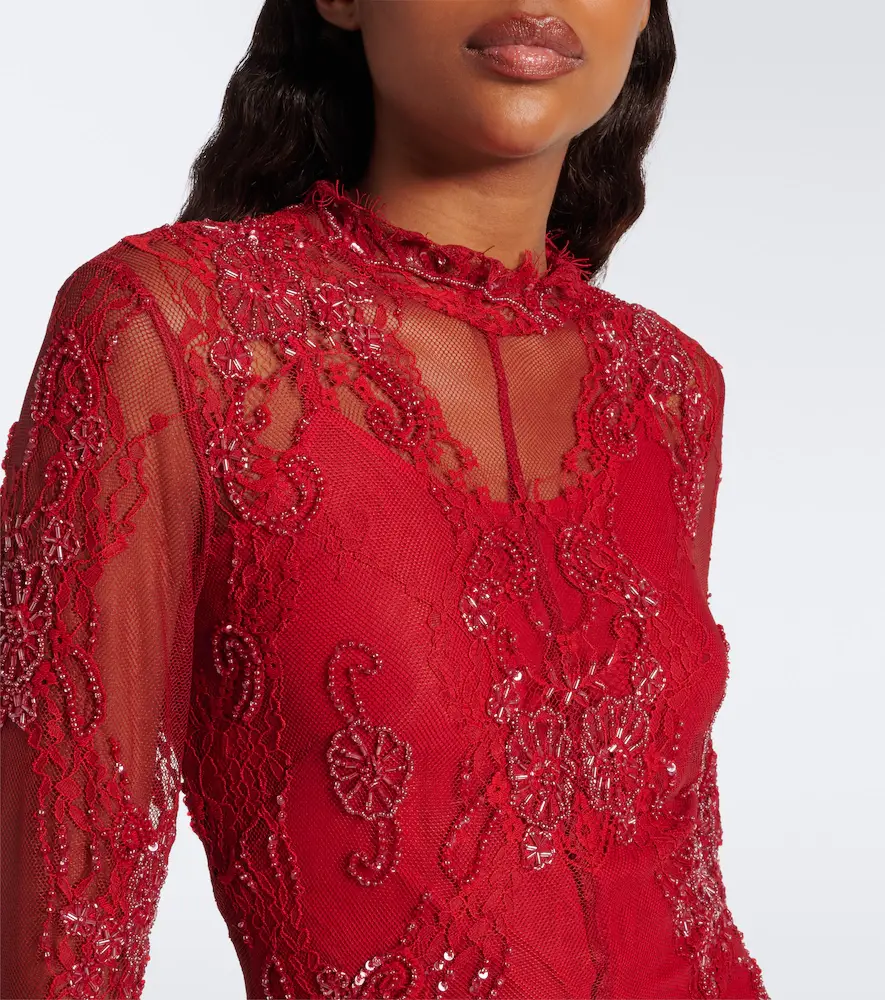 BLUMARINE Embellished lace minidress | Thumbnail 2 BLUMARINE Embellished lace minidress | Thumbnail 2