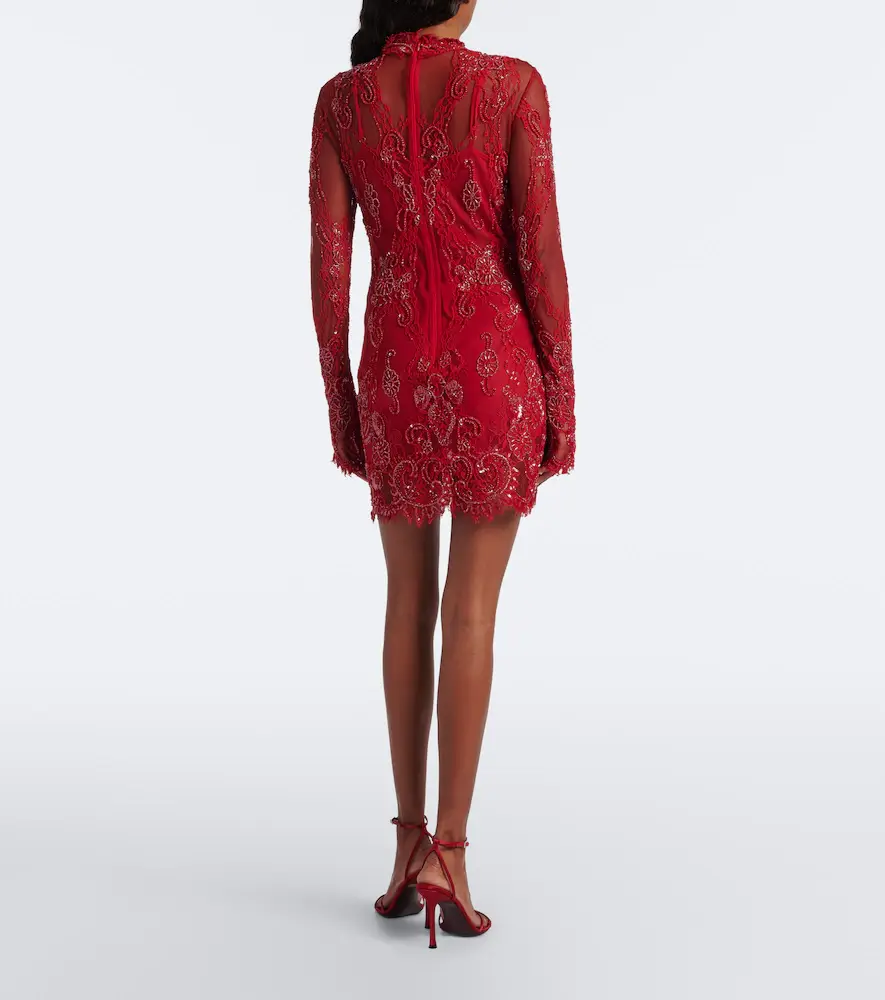 BLUMARINE Embellished lace minidress | Thumbnail 5 BLUMARINE Embellished lace minidress | Thumbnail 5
