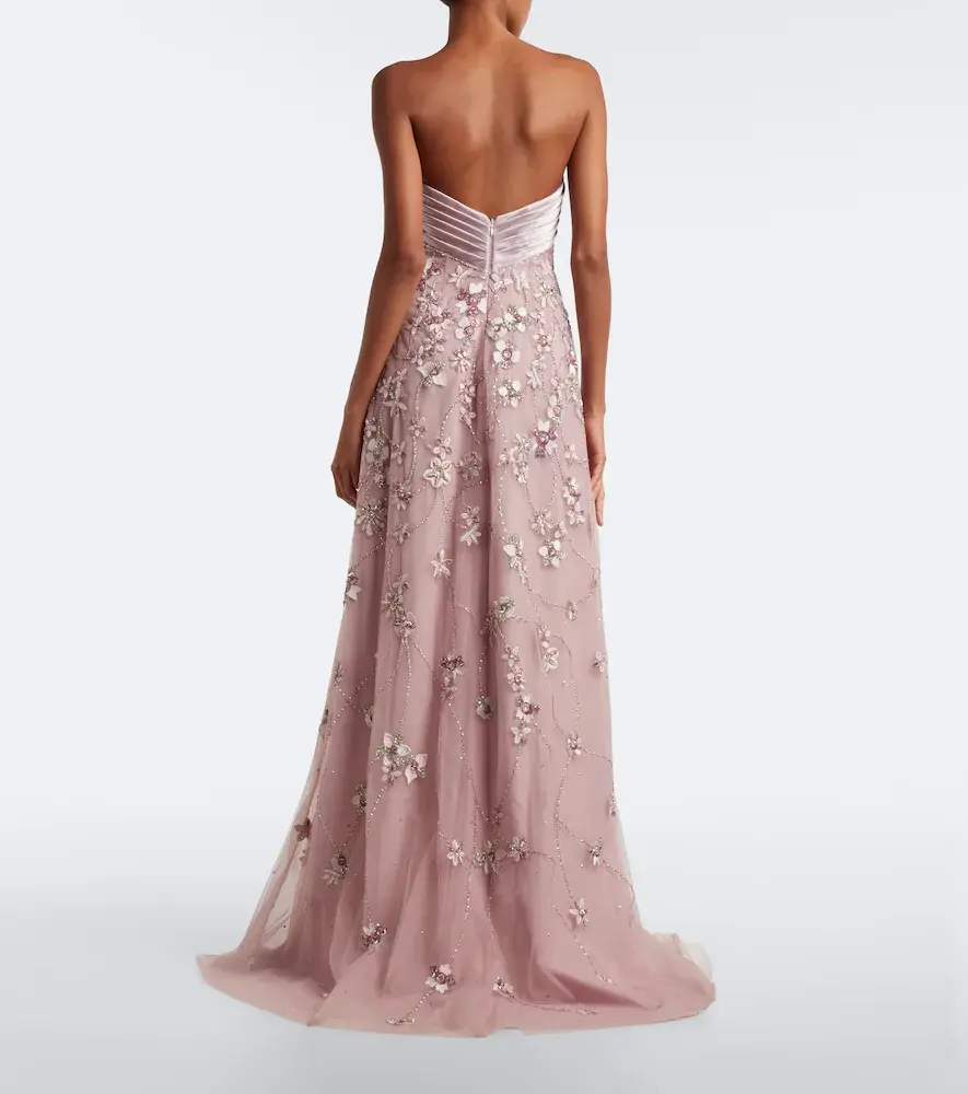 Georges Hobeika Embellished sheer tulle bustier gown | Thumbnail 2